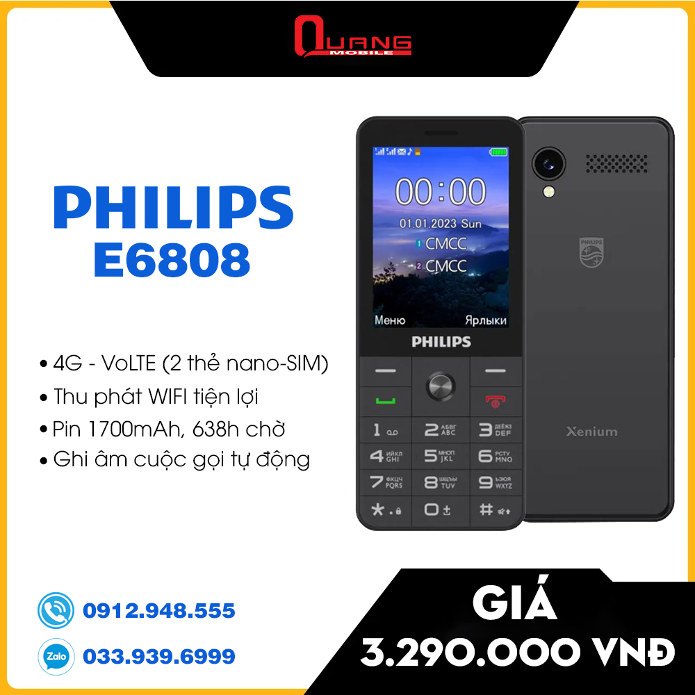 Bảng giá điện thoại Philips 4G mới nhất 2024